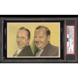 1937 Allers Familj-Journal Stjarnparaden Laurel and Hardy PSA 2 Highest Grade